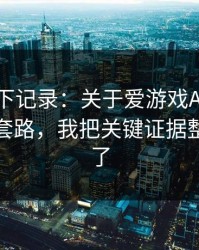 我翻了下记录：关于爱游戏APP的信息收割套路，我把关键证据整理出来了